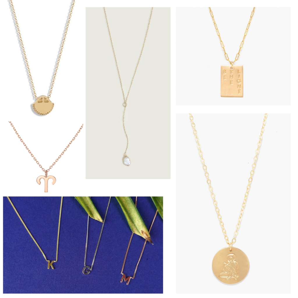 Pendant necklaces for everyday - gold zodiac necklaces, initial necklaces, customized pendants