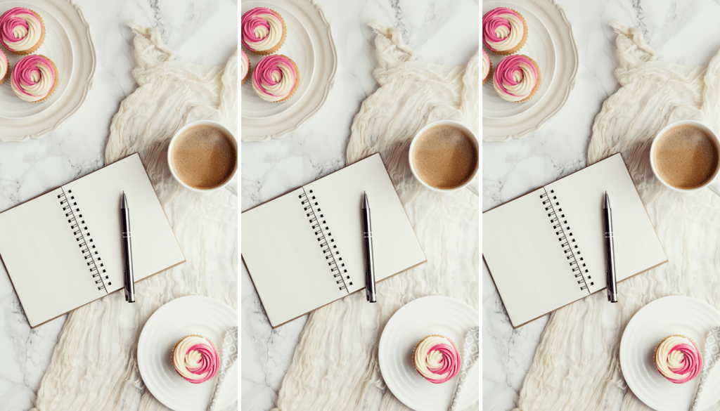 Photo of a journal and coffee