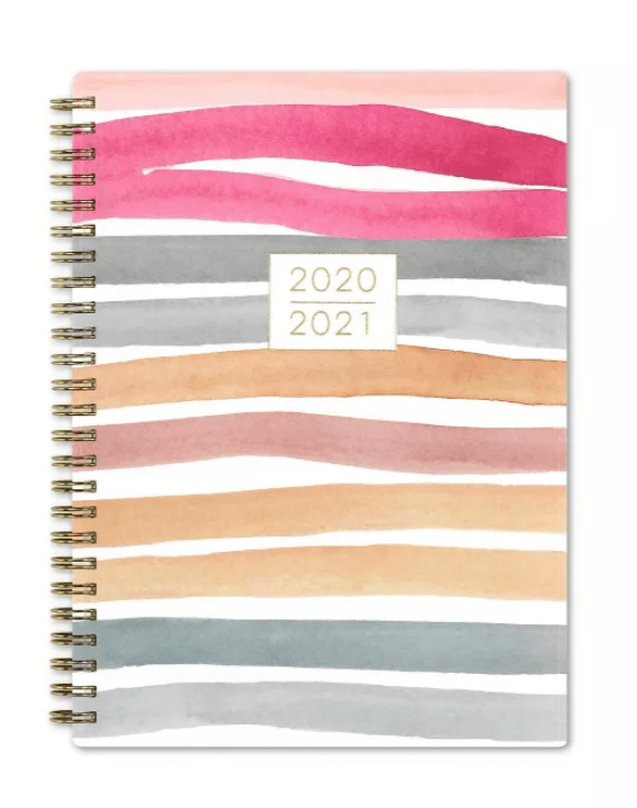 2020-2021 striped colorful planner from Target