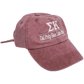 Custom sorority hat from Something Greek