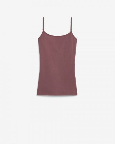 Express muted burgundy tank