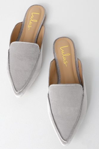 Lulus grey loafers