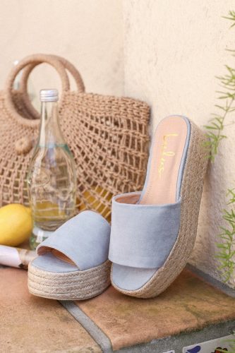 Lulus light blue flatform espadrilles