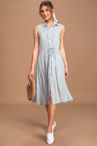 Lulus light blue dress  - Earth tone fashion guide