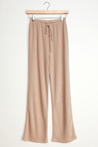 Lulus beige wide leg pants