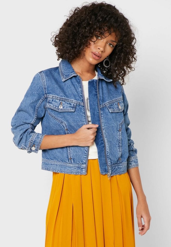 Fall jackets 2020 guide: Product photo of a Topshop denim jacket