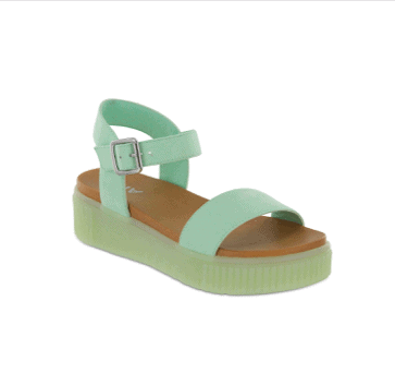 Green sandals