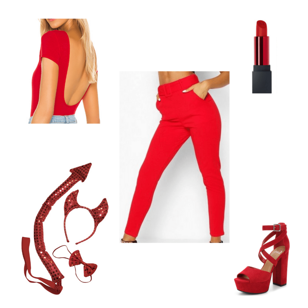 red dress halloween ideas