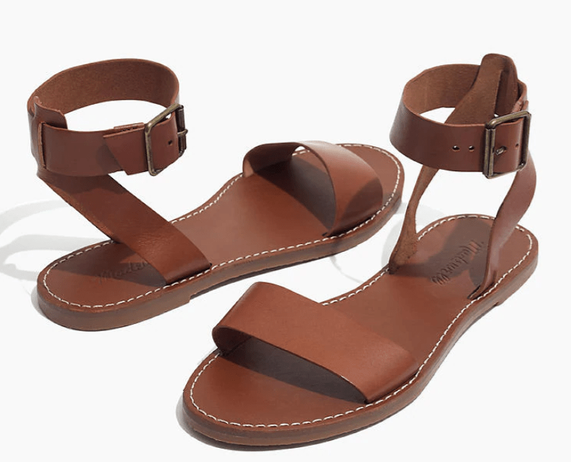brown flat sandals 
