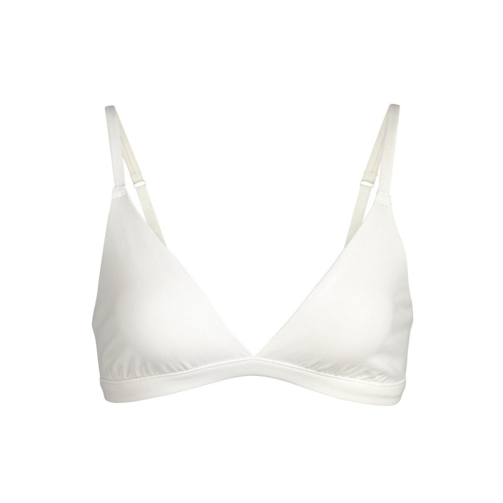 White bralette from Skims