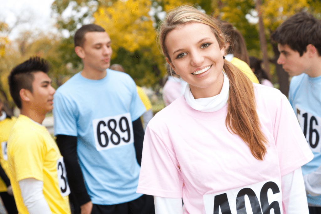 Charity runners