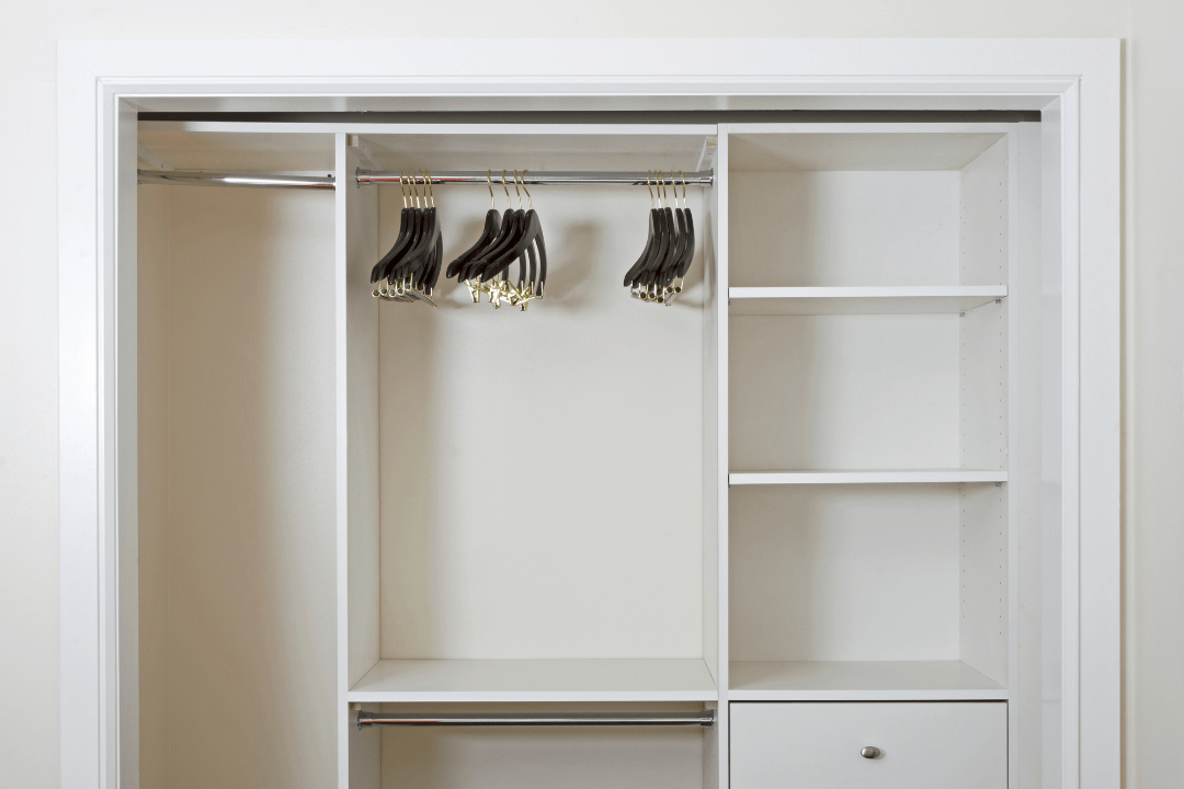 Photo of an empty closet