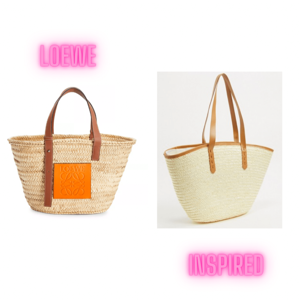 loewe's straw woven tote