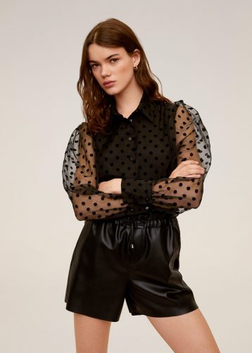 Organza shirt from Mango