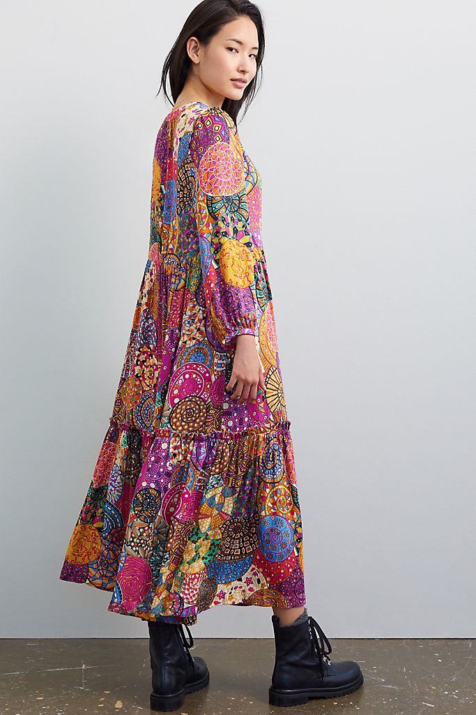 Anthropologie patchwork dress