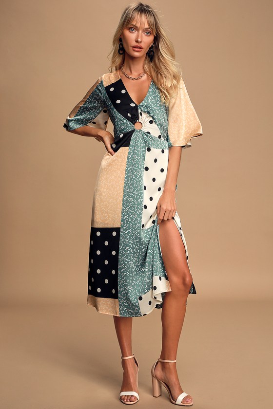 Patchwork dress from Lulus