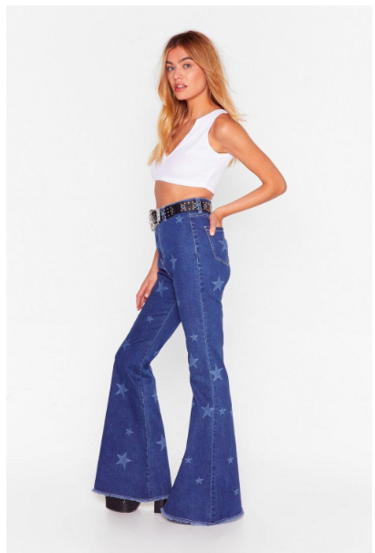 Nasty gal star print jeans