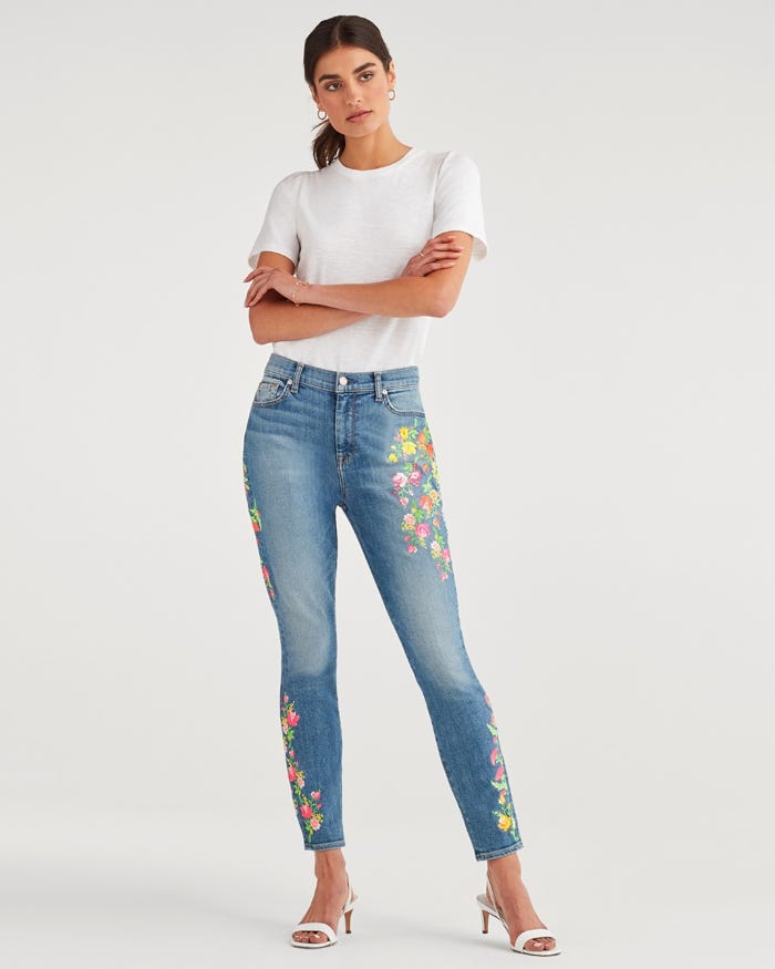 Embroidered jeans from Seven for All Mankind