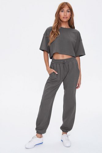 Cozy loungewear sets - Forever 21 Cropped Tee and Joggers Set