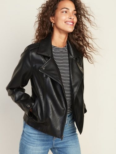 Old Navy Faux Leather Moto Jacket