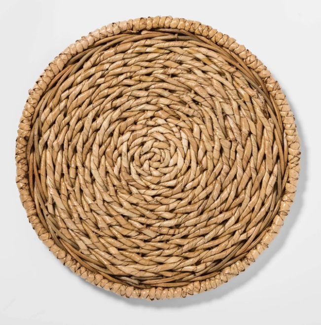 small rustic rope serving tray