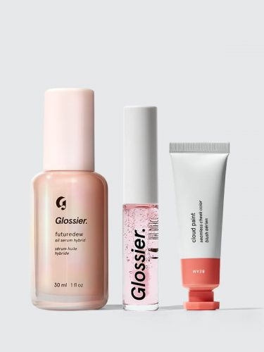 Glossier dewy look gift set