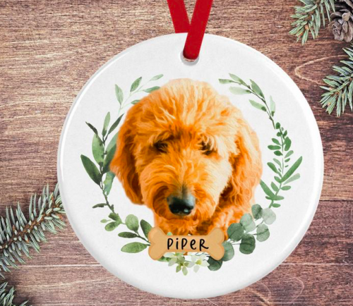 Gift ideas for parents - custom dog ornament