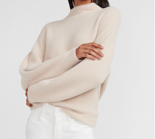 Express Cozy Mock Neck Sweater