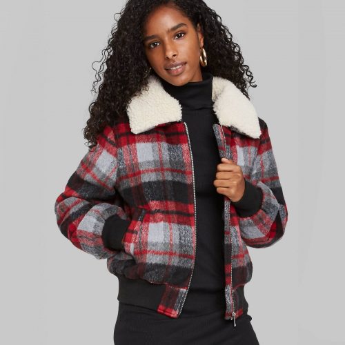 Target Plaid Bomber Jacket