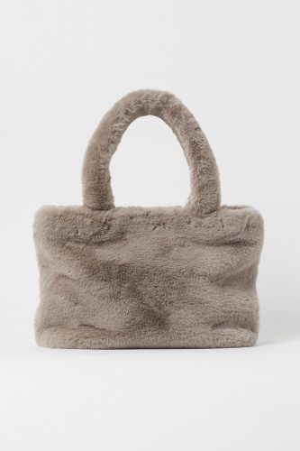 H&M Faux Fur Shopper Bag