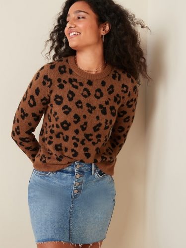 Old Navy Leopard Print Sweater
