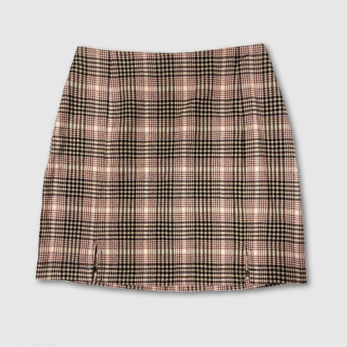 Target Plaid Double Slit Mini Skirt