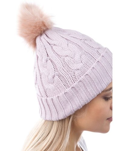 Lavender ski beanie