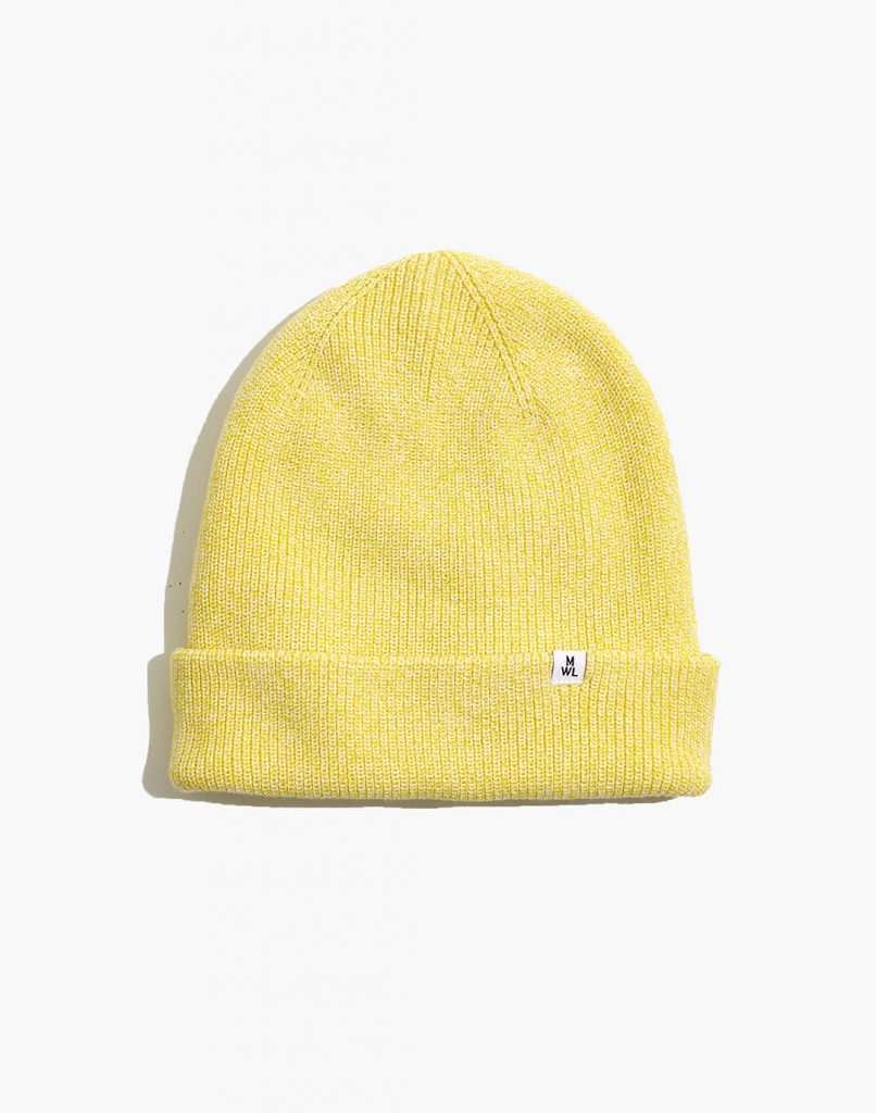 yellow Madewell beanie, color trends 2021