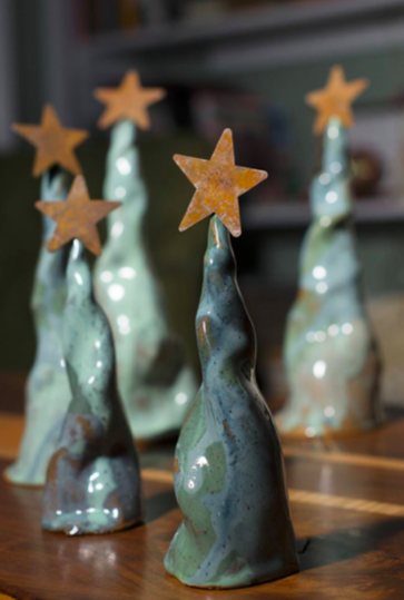 Etsy holiday decor - Unique ceramic Christmas trees from Etsy