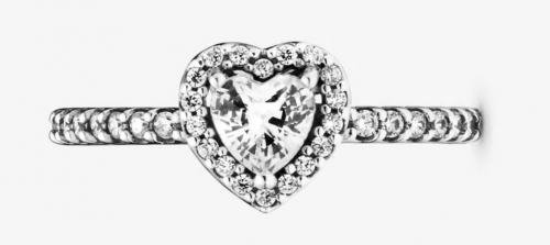 Valentines day gifts for her: 
Silver and CZ heart shaped ring from Pandora