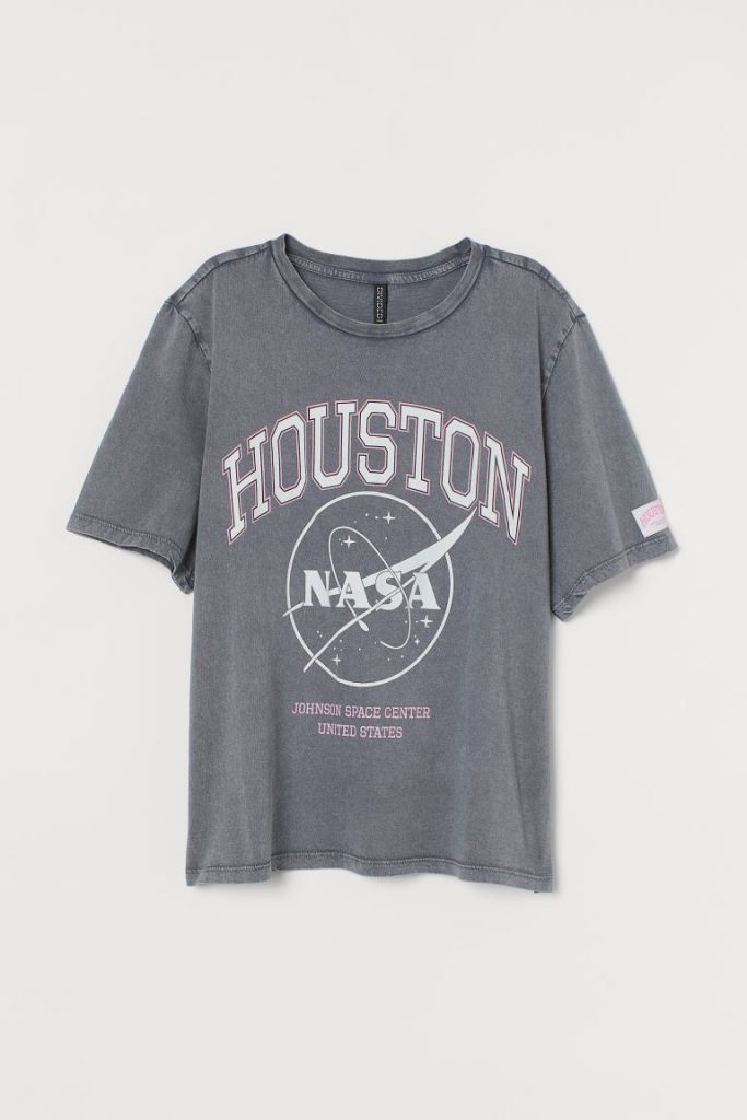 H&M printed NASA tee