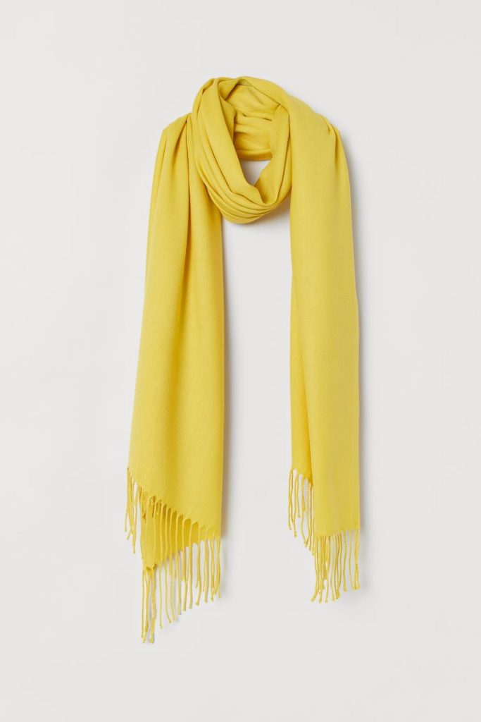 yellow scarf