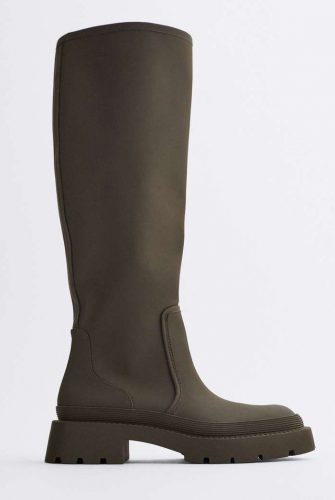 Zara Rubberized Boots