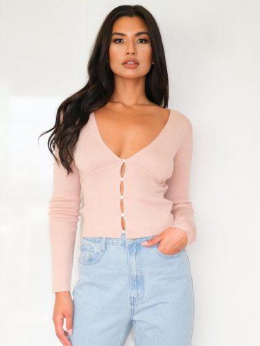 Missguided Mock Pearl Cardigan