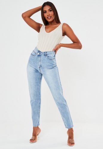 Missguided Asymmetric Fasten Jeans