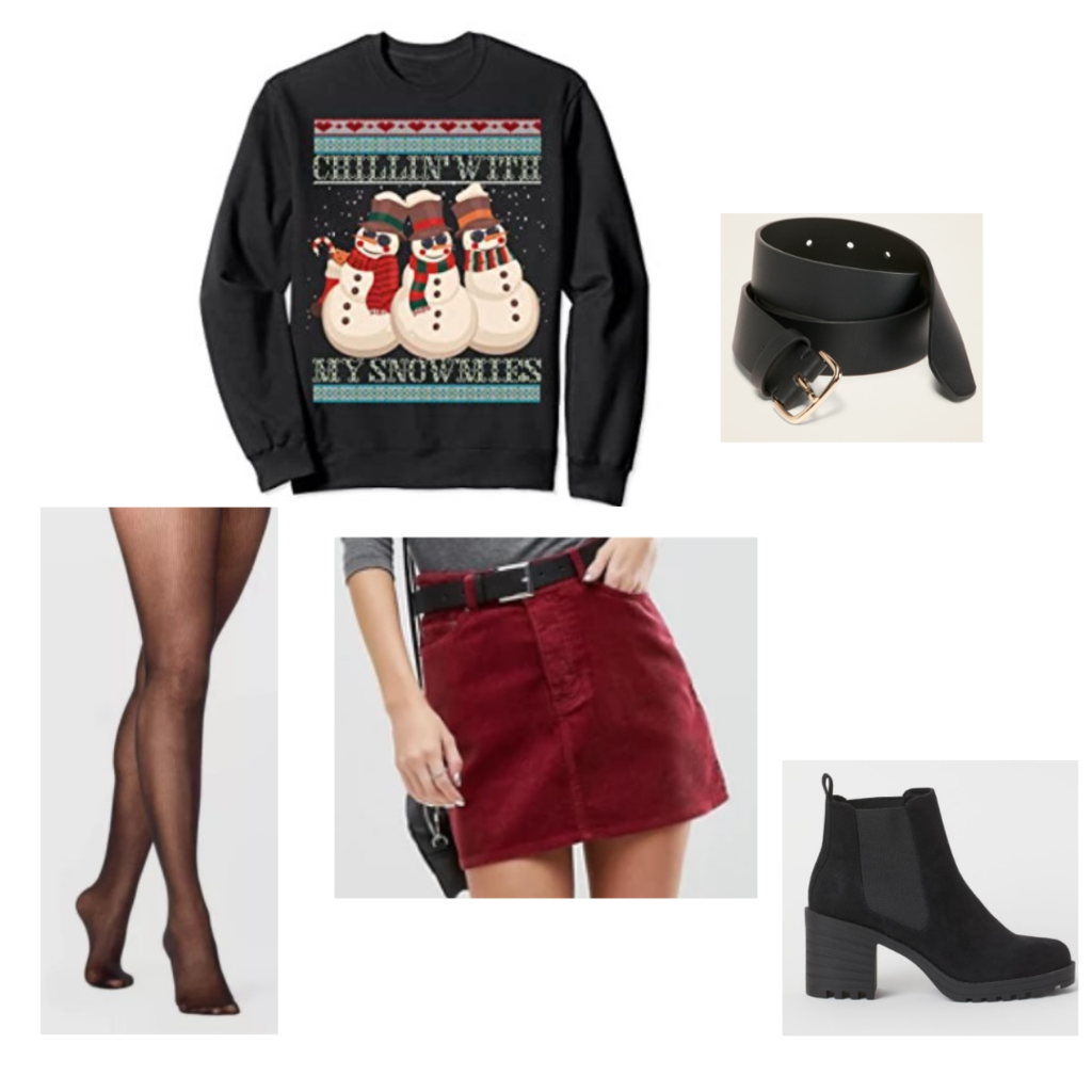 cute ugly sweater outfits