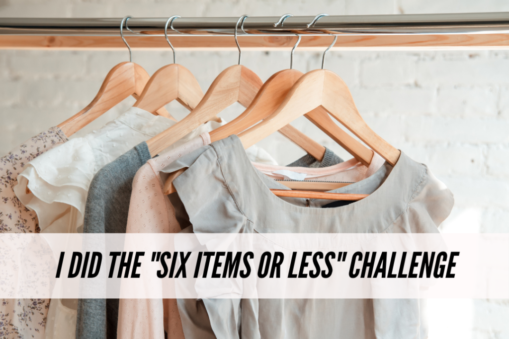 Six items or less challenge experience