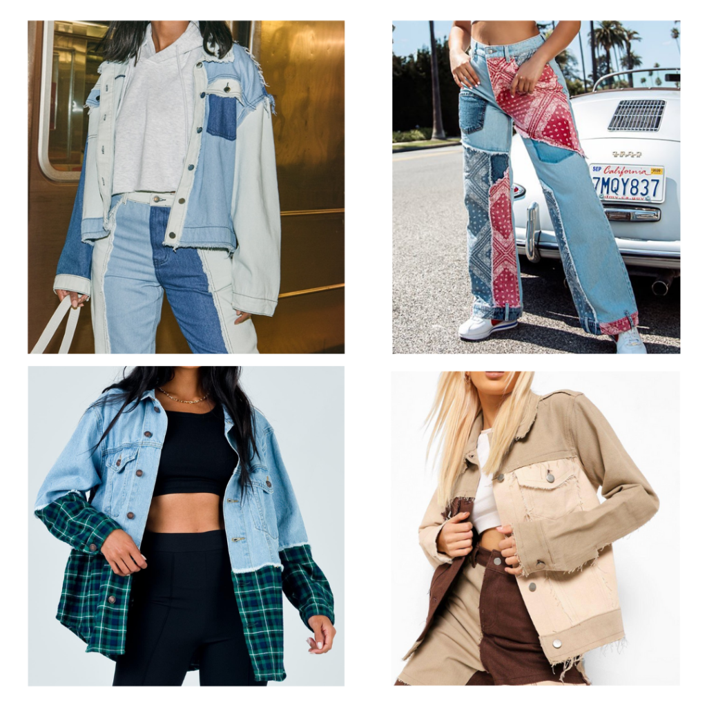 2021 fashion trends - patchwork denim 