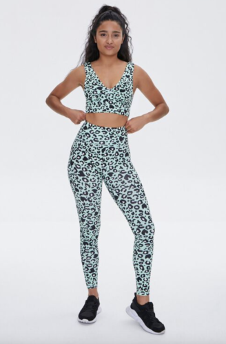 Forever 21 mint and green athletic outfit