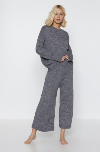 Knit college loungewear set from Nasty Gal