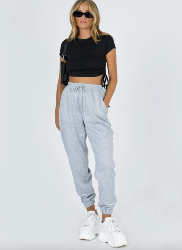 Baggy grey sweatpants from Princess Polly