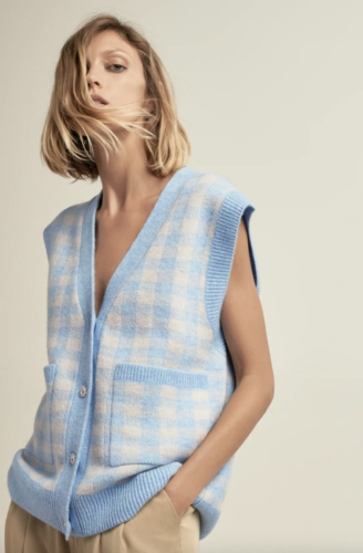 zara oversized sweater vest