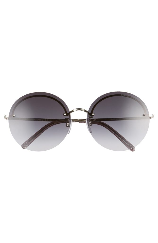 Clear and gray round sunglasses from Net a Porter