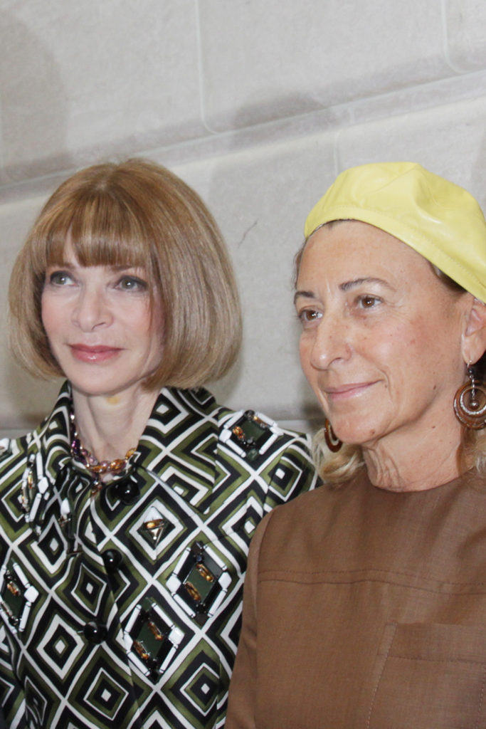 Miuccia Prada and Anna Wintour